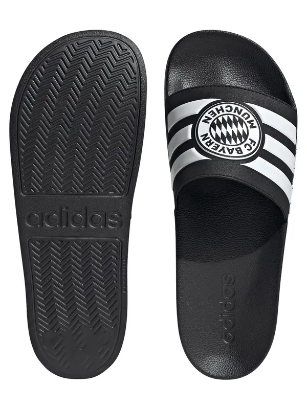 ADIDAS SPORTSWEAR ADIDAS SPORTSWEAR Natikače s potpeticom 'ADILETTE SHOWER Bayern Munich'  crna / bijela