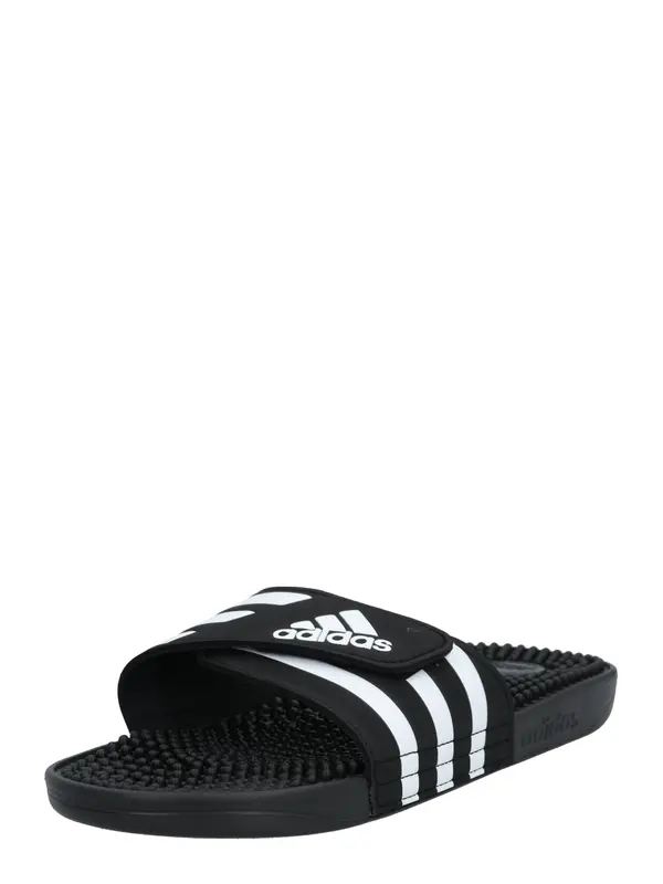 ADIDAS SPORTSWEAR ADIDAS SPORTSWEAR Natikače s potpeticom 'Adissage'  crna / bijela