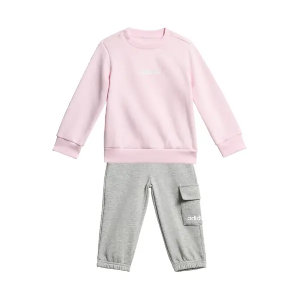 ADIDAS SPORTSWEAR ADIDAS SPORTSWEAR Odjeća za vježbanje 'Essentials'  siva melange / roza / bijela