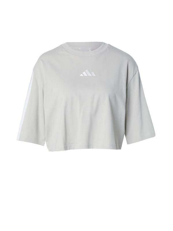 ADIDAS SPORTSWEAR ADIDAS SPORTSWEAR Široka majica  sivkasto bež / bijela