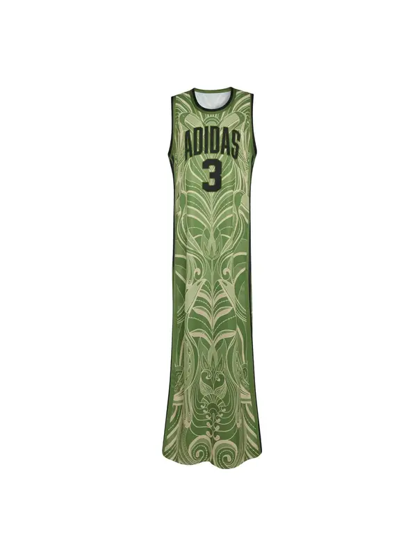 ADIDAS SPORTSWEAR ADIDAS SPORTSWEAR Sportska haljina 'ADIDAS x FARM RIO PREMIUM'  svijetlobež / kivi zelena / crna
