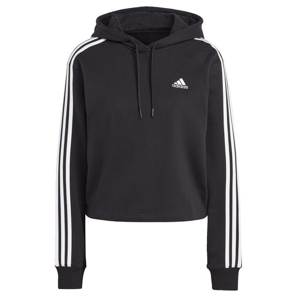 ADIDAS SPORTSWEAR ADIDAS SPORTSWEAR Sportska sweater majica 'Essentials 3-Stripes French Terry '  crna / bijela