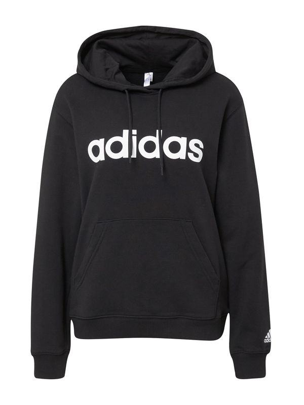 ADIDAS SPORTSWEAR ADIDAS SPORTSWEAR Sportska sweater majica 'Essentials Linear'  crna / bijela