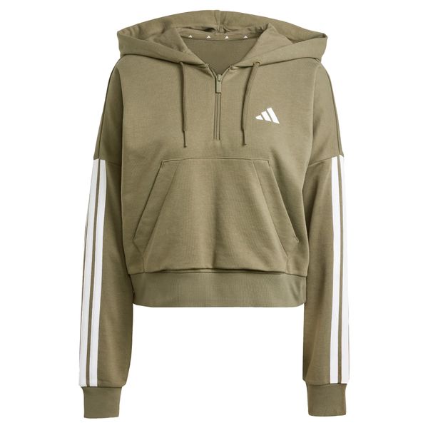 ADIDAS SPORTSWEAR ADIDAS SPORTSWEAR Sportska sweater majica 'Essentials'  maslinasta / bijela