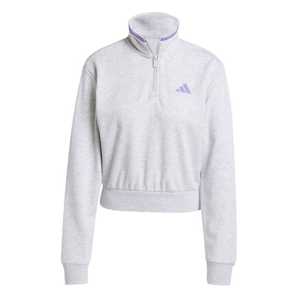 ADIDAS SPORTSWEAR ADIDAS SPORTSWEAR Sportska sweater majica 'Essentials'  siva / ljubičasta
