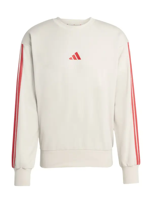 ADIDAS SPORTSWEAR ADIDAS SPORTSWEAR Sportska sweater majica 'Essentials'  svijetlosiva / crvena