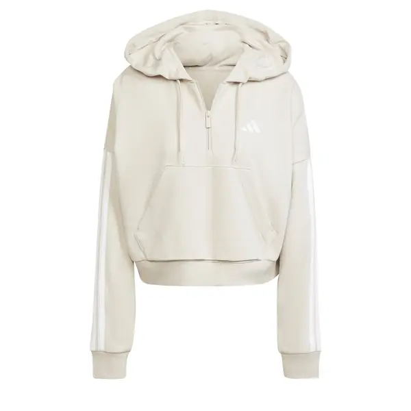 ADIDAS SPORTSWEAR ADIDAS SPORTSWEAR Sportska sweater majica 'Essentials'  taupe siva / bijela