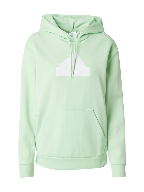 ADIDAS SPORTSWEAR ADIDAS SPORTSWEAR Sportska sweater majica 'FI BOS OH'  svijetlozelena / bijela