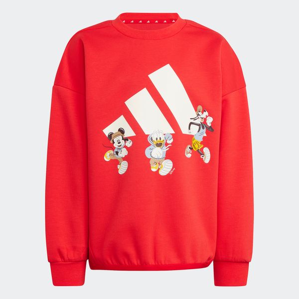 ADIDAS SPORTSWEAR ADIDAS SPORTSWEAR Sportska sweater majica 'Micky Maus'  svijetlosiva / crvena / crna / bijela