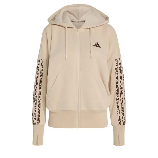 ADIDAS SPORTSWEAR ADIDAS SPORTSWEAR Sportska sweater majica 'Seasonal Essentials'  ecru/prljavo bijela / smeđa / tamno smeđa