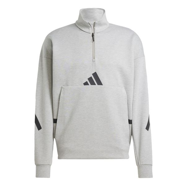 ADIDAS SPORTSWEAR ADIDAS SPORTSWEAR Sportska sweater majica 'Z.N.E.'  siva melange / crna