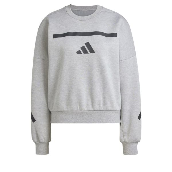 ADIDAS SPORTSWEAR ADIDAS SPORTSWEAR Sportska sweater majica 'Z.N.E.'  siva melange / crna