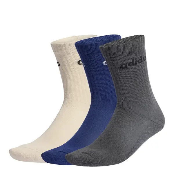 ADIDAS SPORTSWEAR ADIDAS SPORTSWEAR Sportske čarape 'Linear Crew Cushioned 6 Pair Pack'  mornarsko plava / tamo siva / bijela