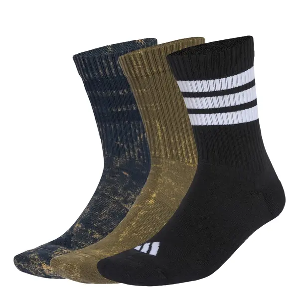 ADIDAS SPORTSWEAR ADIDAS SPORTSWEAR Sportske čarape 'Stonewash Crew 3 Pairs'  morsko plava / maslinasta / crna / bijela