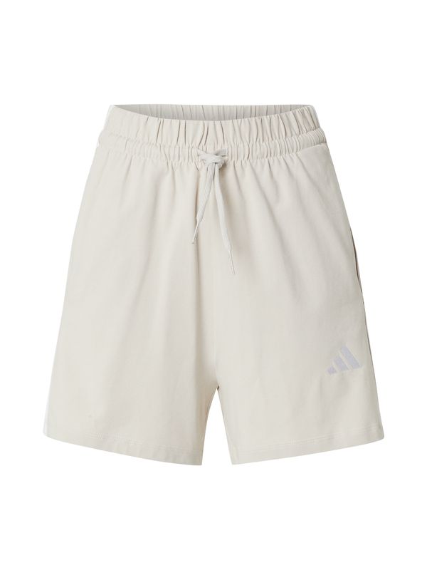 Adidas ADIDAS SPORTSWEAR Sportske hlače 'Essentials'  bež / bijela