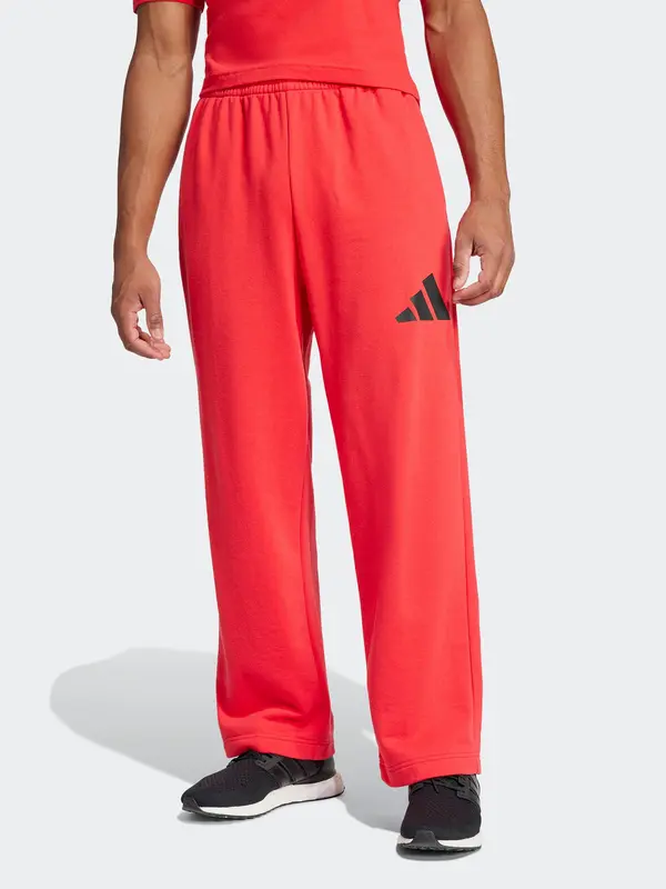 ADIDAS SPORTSWEAR ADIDAS SPORTSWEAR Sportske hlače 'Essentials'  crvena / crna