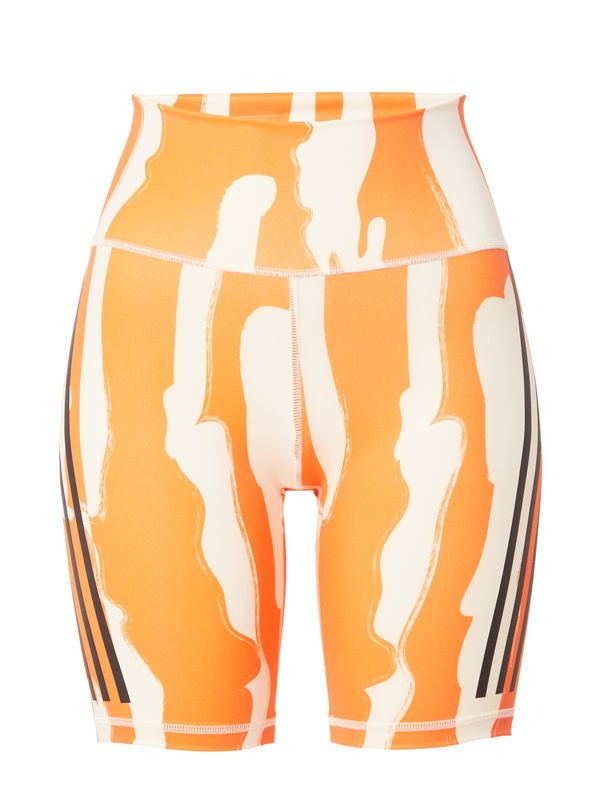 Adidas ADIDAS SPORTSWEAR Sportske hlače 'Thebe Magugu Bike'  boja pijeska / svijetlonarančasta / crna