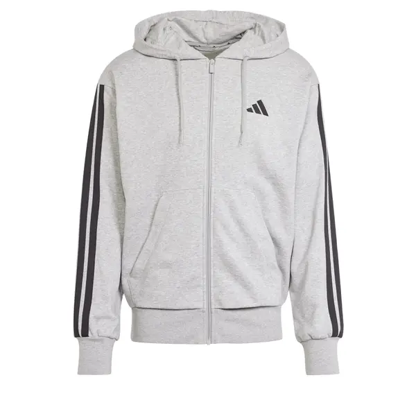 ADIDAS SPORTSWEAR ADIDAS SPORTSWEAR Sportski gornji dio trenirke 'Essentials French Terry'  svijetlosiva / crna