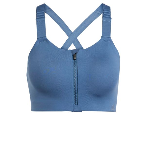 ADIDAS SPORTSWEAR ADIDAS SPORTSWEAR Sportski grudnjak 'Tlrd Impact Luxe High-Support Zip'  srebro