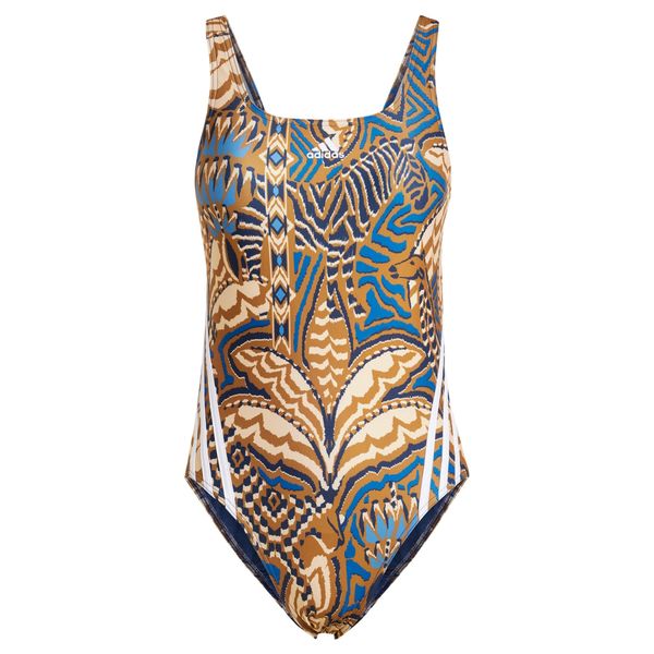 ADIDAS SPORTSWEAR ADIDAS SPORTSWEAR Sportski kupaći kostim 'x FARM Rio'  plava / oker / crna / bijela