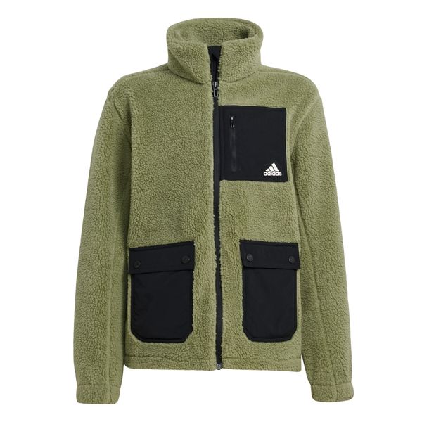 ADIDAS SPORTSWEAR ADIDAS SPORTSWEAR Tehnička flis jakna  kaki / crna / bijela