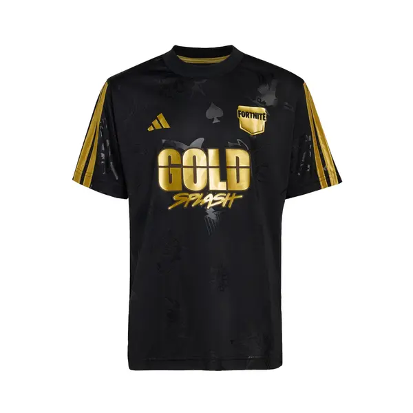 ADIDAS SPORTSWEAR ADIDAS SPORTSWEAR Tehnička sportska majica 'Adidas X Fortnite Midas'  zlatna / crna