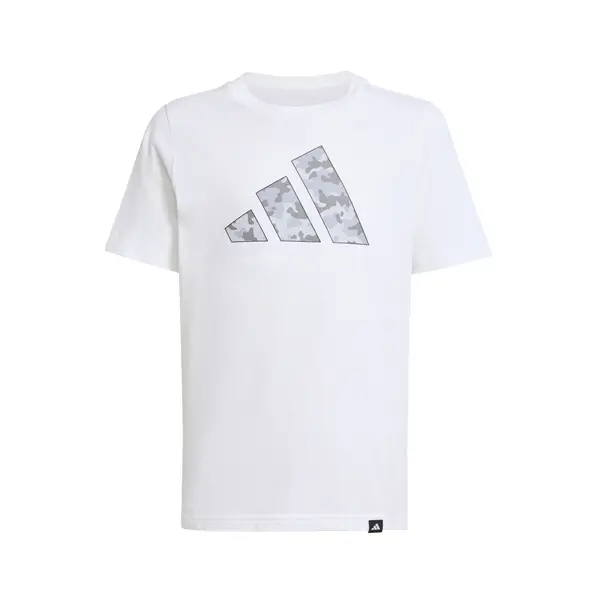 ADIDAS SPORTSWEAR ADIDAS SPORTSWEAR Tehnička sportska majica 'Camo Graphic Tee'  siva / svijetlosiva / crna / bijela