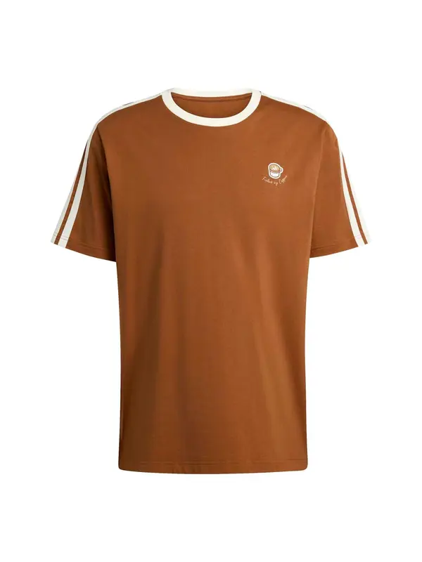 ADIDAS SPORTSWEAR ADIDAS SPORTSWEAR Tehnička sportska majica 'COFFEE CUP'  konjak / bijela