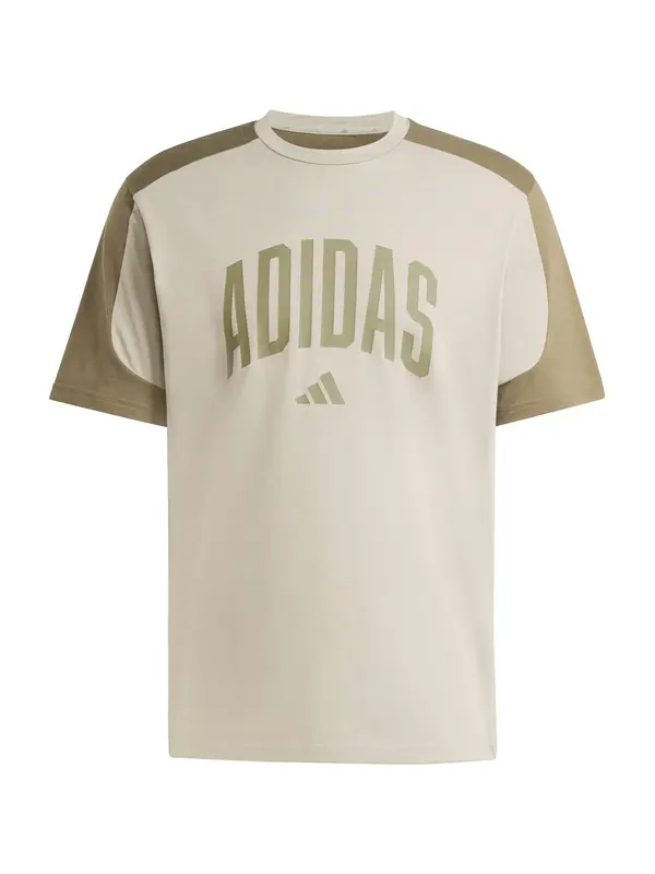ADIDAS SPORTSWEAR ADIDAS SPORTSWEAR Tehnička sportska majica 'COLLEGIATE'  taupe siva / maslinasta