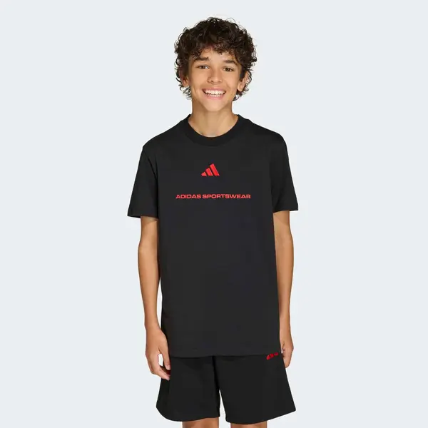ADIDAS SPORTSWEAR ADIDAS SPORTSWEAR Tehnička sportska majica  crvena / crna