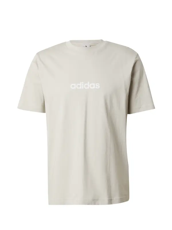 ADIDAS SPORTSWEAR ADIDAS SPORTSWEAR Tehnička sportska majica 'Essentials Linear'  svijetlosiva / bijela
