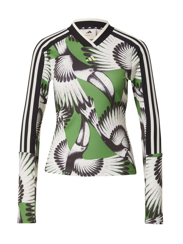 ADIDAS SPORTSWEAR ADIDAS SPORTSWEAR Tehnička sportska majica 'FARM'  zelena / crna / bijela