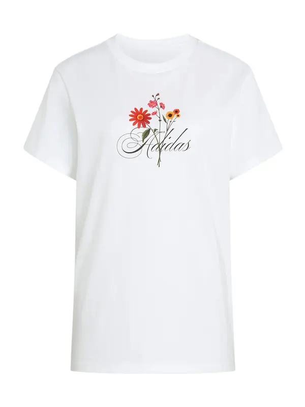 ADIDAS SPORTSWEAR ADIDAS SPORTSWEAR Tehnička sportska majica 'FLORAL'  žuta / crvena / crna / bijela