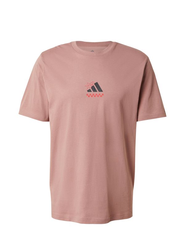 ADIDAS SPORTSWEAR ADIDAS SPORTSWEAR Tehnička sportska majica 'LOUNGE PIZZA'  prljavo roza / crna