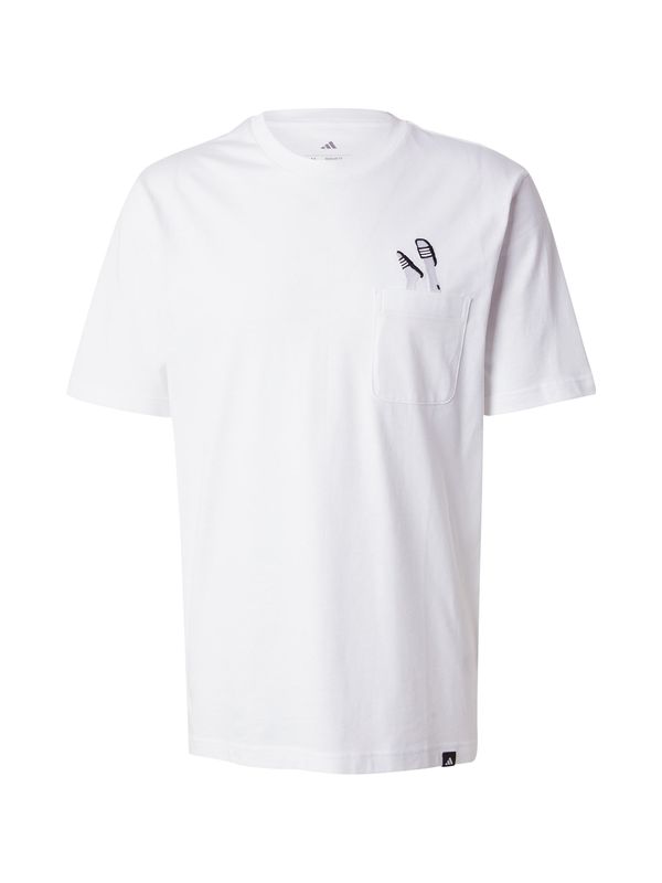 ADIDAS SPORTSWEAR ADIDAS SPORTSWEAR Tehnička sportska majica 'Lounge Slides'  crna / bijela