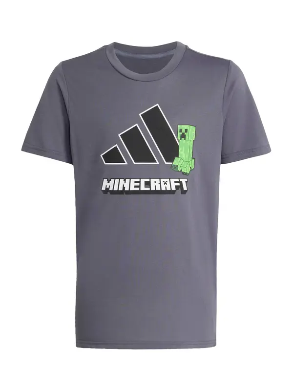 ADIDAS SPORTSWEAR ADIDAS SPORTSWEAR Tehnička sportska majica 'Minecraft'  bazalt siva / zelena / crna / bijela