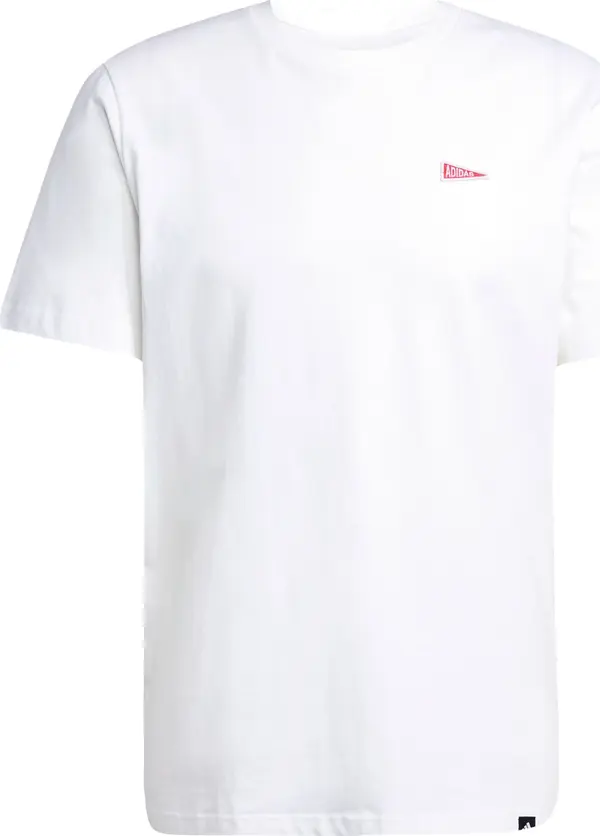 ADIDAS SPORTSWEAR ADIDAS SPORTSWEAR Tehnička sportska majica 'Pennant Trim Graphic'  crvena / crna / bijela