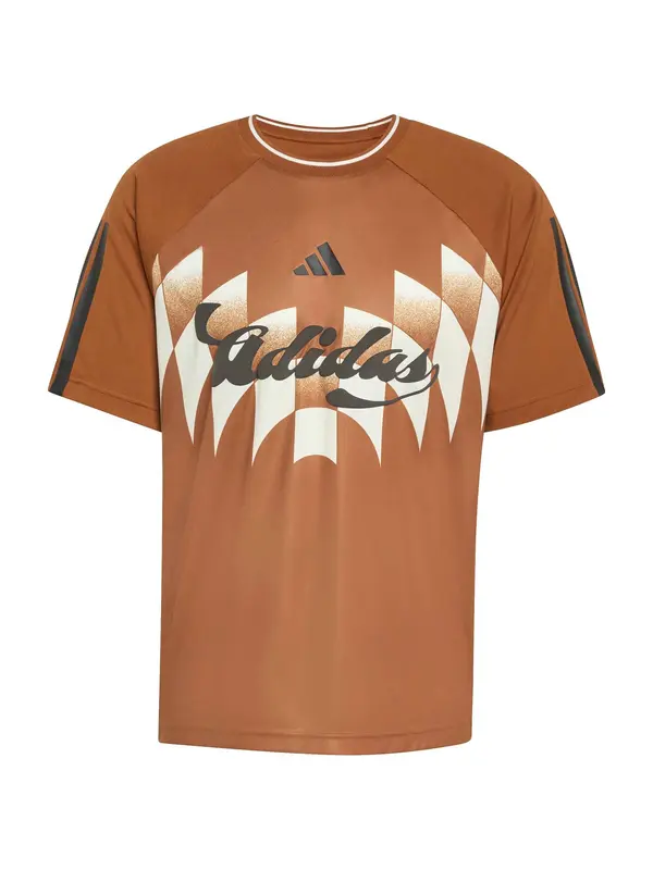 ADIDAS SPORTSWEAR ADIDAS SPORTSWEAR Tehnička sportska majica 'TIRO'  cappuccino / crna / bijela