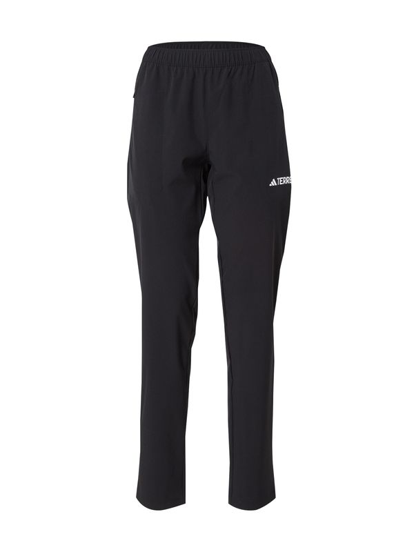 ADIDAS TERREX ADIDAS TERREX Hlače za vanjske uvjete 'ESS'  crna / bijela