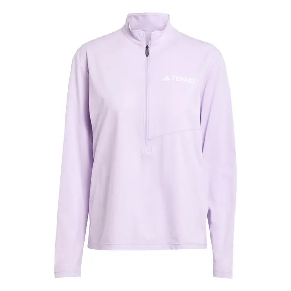 ADIDAS TERREX ADIDAS TERREX Tehnička sportska majica 'Multi Climacool 1/2 Zip Long Sleeve'  lila / prljavo bijela
