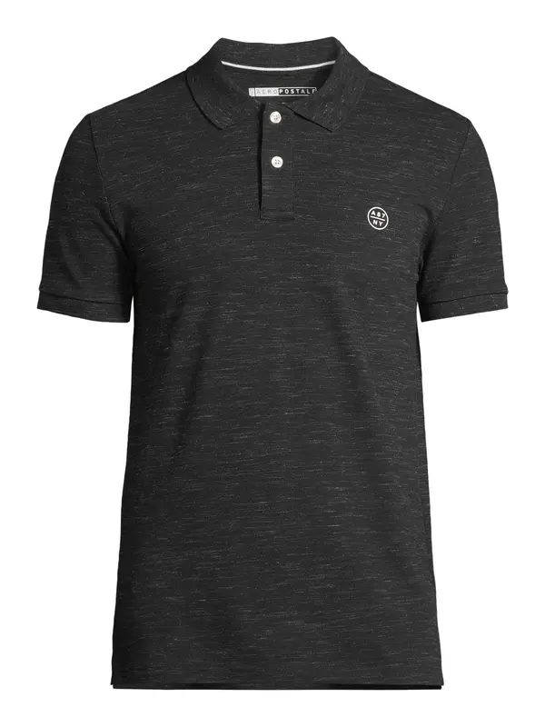 AÉROPOSTALE AÉROPOSTALE Majica  crna melange / bijela