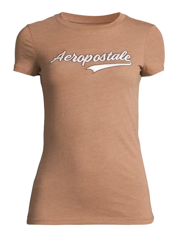 AÉROPOSTALE AÉROPOSTALE Majica 'JKI SCRIPT TAIL'  bež melange / bijela