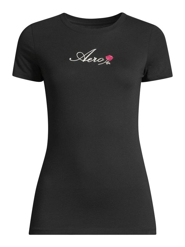 AÉROPOSTALE AÉROPOSTALE Majica 'JULY'  roza / crna / bijela