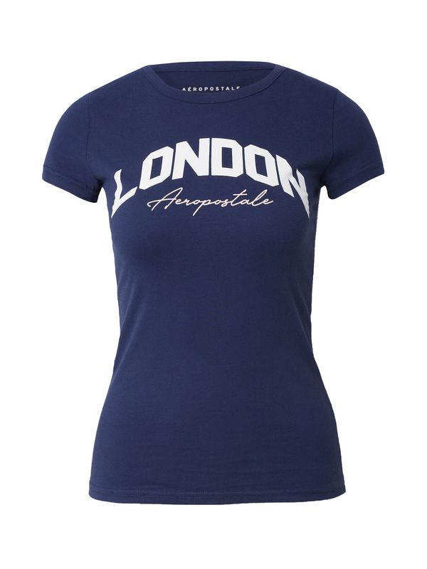 AÉROPOSTALE AÉROPOSTALE Majica 'LONDON'  mornarsko plava / bijela
