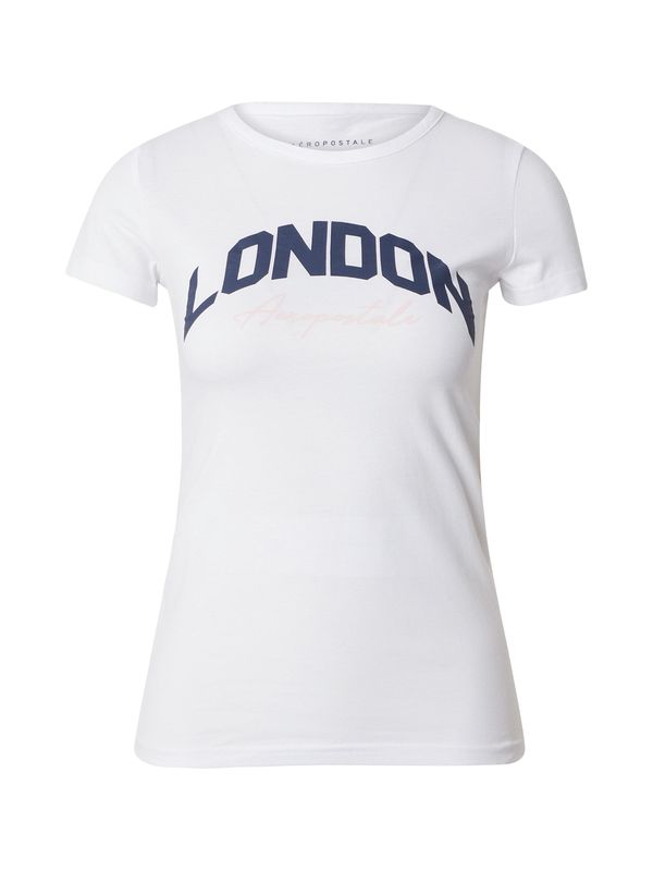 AÉROPOSTALE AÉROPOSTALE Majica 'LONDON'  tamno plava / bijela