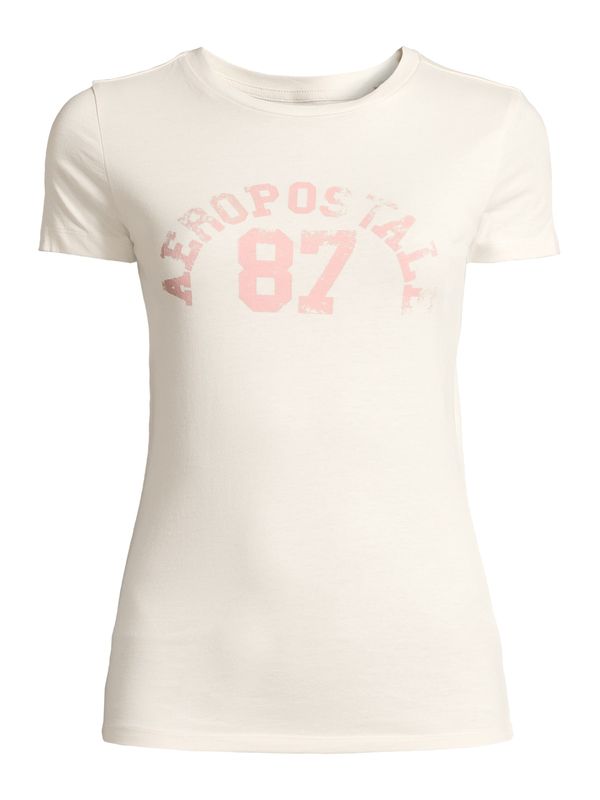 AÉROPOSTALE AÉROPOSTALE Majica 'MAY'  ecru/prljavo bijela / roza