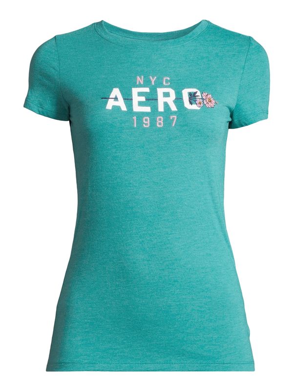 AÉROPOSTALE AÉROPOSTALE Majica  mornarsko plava / žad / roza / bijela