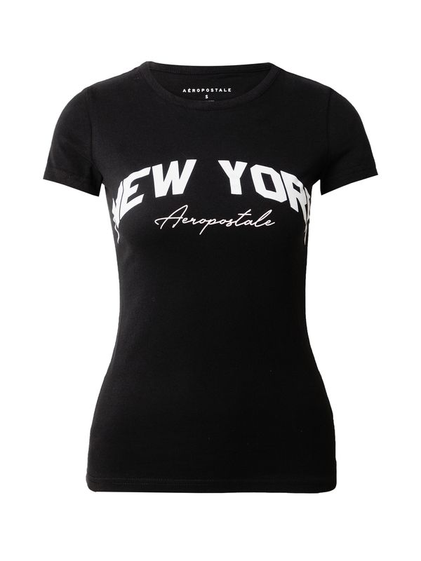 AÉROPOSTALE AÉROPOSTALE Majica 'NEW YORK'  crna / bijela