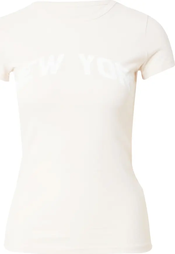 AÉROPOSTALE AÉROPOSTALE Majica 'NEW YORK'  pijesak / bijela