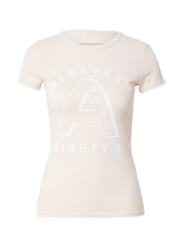 AÉROPOSTALE AÉROPOSTALE Majica 'NINETEEN EIGHTY 7'  boja pijeska / pijesak
